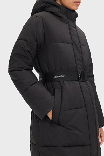 Calvin Klein Long Puffer - Logo Belt Model