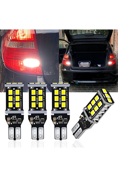 cityking 4 قطع LED ضوء عكسي مصباح النسخ الاحتياطي W16W T15 921 في Canbus ل E81 E87 E88 E82 E92 E90 E91 E60 F...