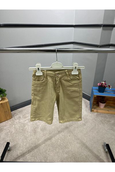 Cool Exclusive Σορτς Gabardine για αγόρι 100% βαμβακερό με διπλή τσέπη με φυσικό κουμπί