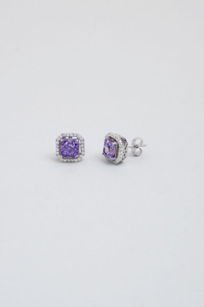 So CHIC... İlkbahar 18 Ayar Beyaz Altın Kaplama Gümüş Küpe