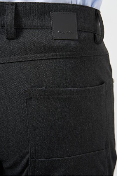 İmza Dark Anthracite Stretchy 5 Pocket Casual Slim Fit 5 Pocket Pants 1003245161