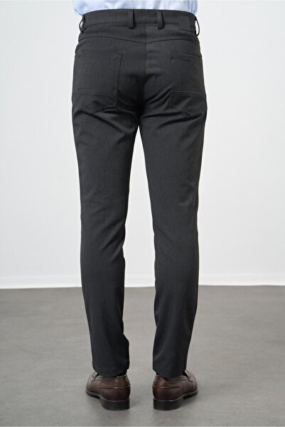 İmza Dark Anthracite Stretchy 5 Pocket Casual Slim Fit 5 Pocket Pants 1003245161