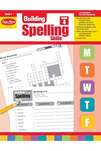 Evan Moor Educational بناء مهارات الإملاء للصف الرابع