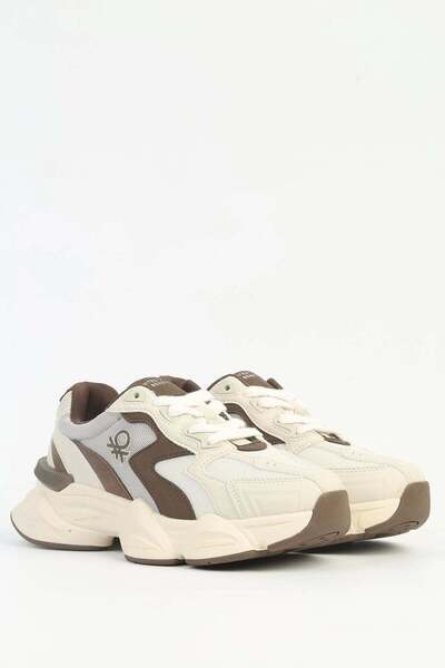 Benetton Logo Detailed Lace up Sneakers