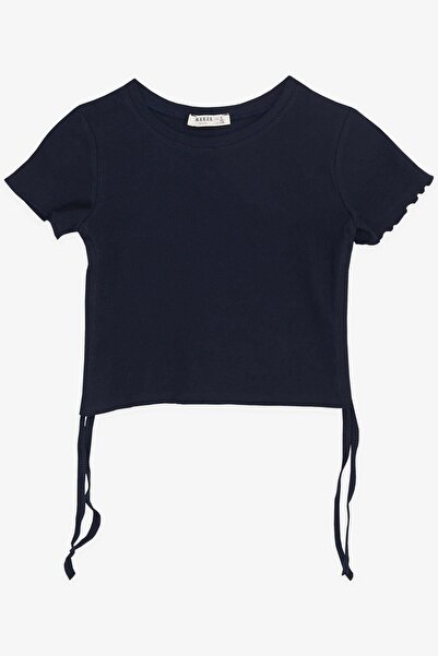 Breeze Дівчача футболка з підібраними боками, 8-14 років, темно-синя