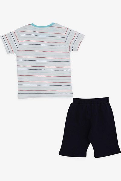 Breeze Boy's Shorts Set Adventure Island Printed 1.5-5 Years, Ecru