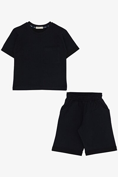 Breeze 3-7 Years Boy's Shorts Set - Pocketed, Navy Blue