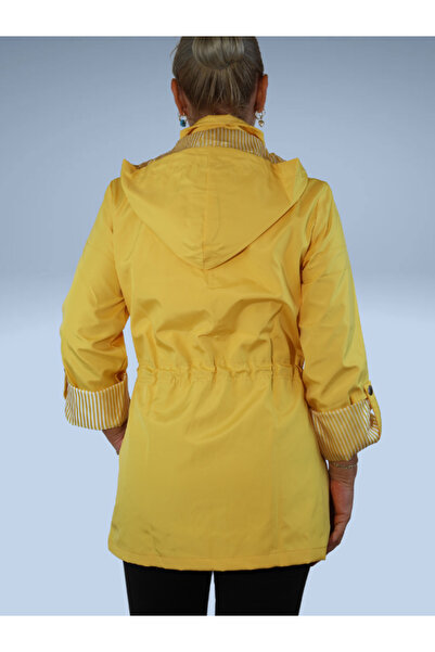 Xexese SU GEÇİRMEZ MEVSİMLİK TRENÇKOT KAPŞONLU