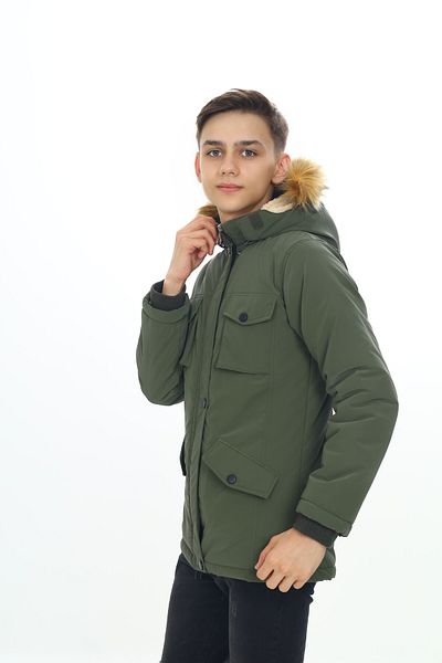 Asortik Kids Palton lung din bumbac din țesătură importată impermeabilă pentru băiat