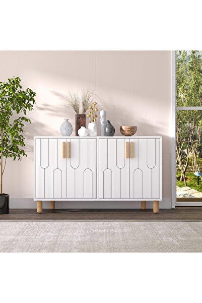 MERT SERT MOBİLYA Vincent Konsol,Çok Amaçlı Dolap, Ayakkabılık,Kahve Köşesi,Kitaplık,Tv Sehpası