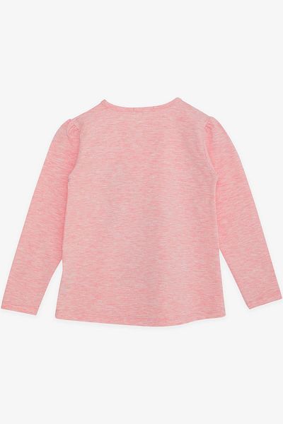 Breeze Tricou cu mânecă lungă pentru fetiță Aspect pentru fetiță 4-9 ani, somon Melange