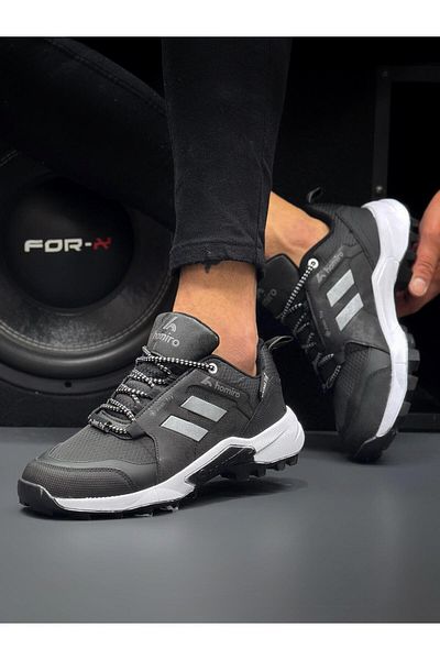 homiro Pantofi sport unisex impermeabili cu talpă din polietilenă-negru-alb
