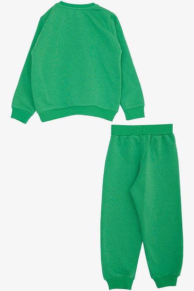 Breeze Boy's Tracksuit Set 3D Text Printed 1.5-5 Years, Green