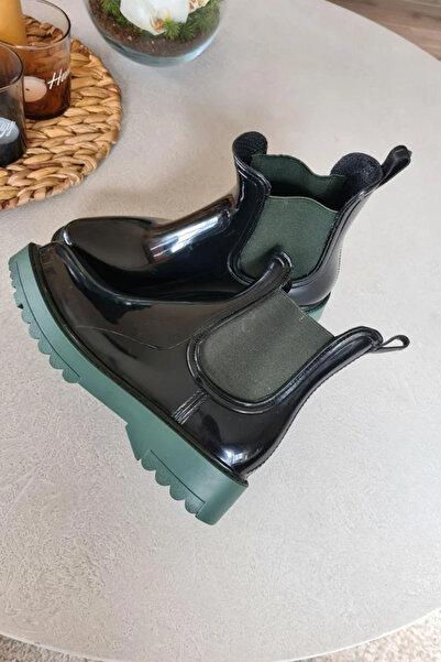 BEYAZ (NORT OF LONDON) Ren Kadın Yağmur Botu YEŞİL