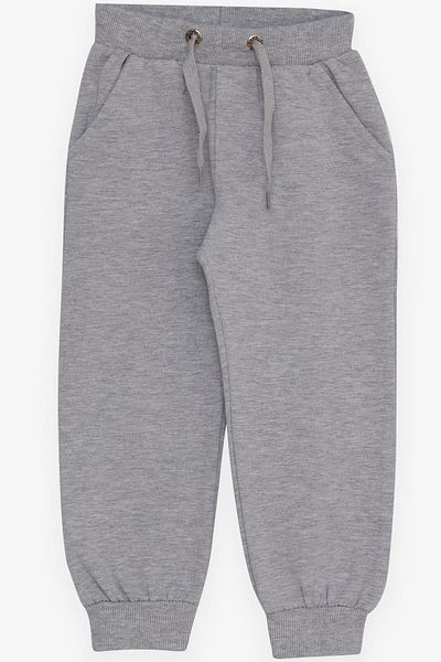 Breeze Boy's Sweatpants with Pockets, Age 3-8, Light Gray Melange