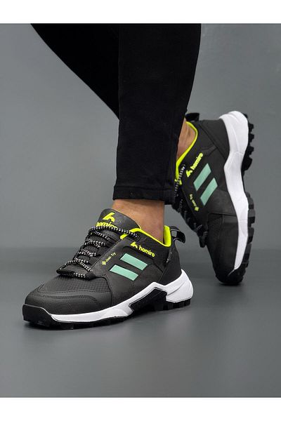 homiro Pantofi sport unisex impermeabili cu talpă din polietilenă-negru-verde