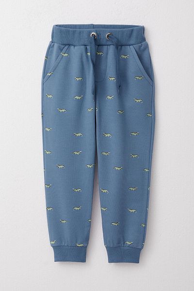 Breeze 3-8 Years Old Boy Indigo Lace-Up Crocodile Patterned Bottom Cute