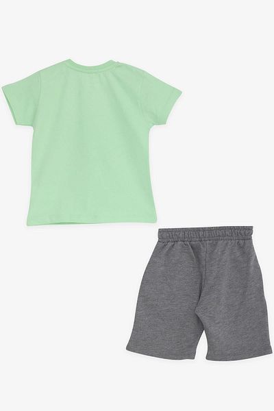 Breeze Girls & Boys Boy Shorts Set Antique Car Themed 1.5-5 Years, Pistachio Green