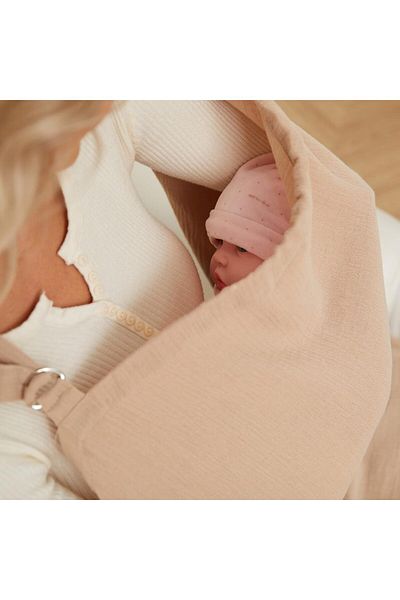 Marigoldhome مريلة للرضاعة مصنوعة من القطن بنسبة 100% مكونة من 4 طبقات من الموسلين العضوي مقاس 60 × 100 سم