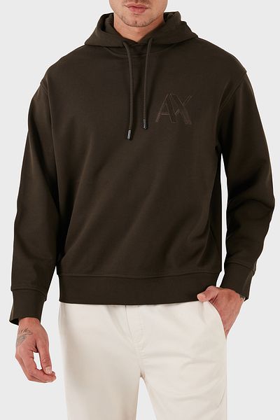 Armani Exchange Men's Hooded Collar Sweat - Cotton Blend, Regular Fit Sweat 6Dzmje Zj4Xz 1782