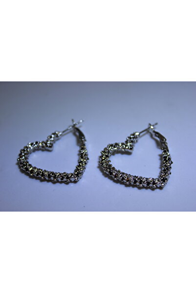 Mach Women's Steel Heart Earrings Serrated Model