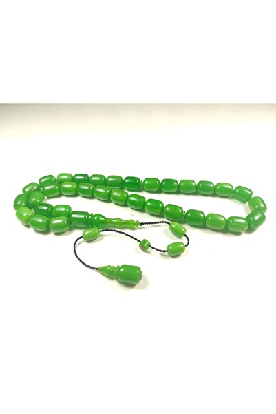 İskeçe Tesbih Bünyamin Barlak Usta - Сух струг, пресован кехлибар, сертифицир...