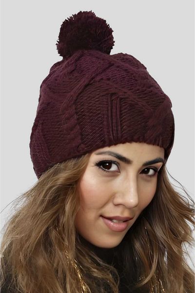 Uniquetrenders Women's Winter Pompom Knitted Beanie