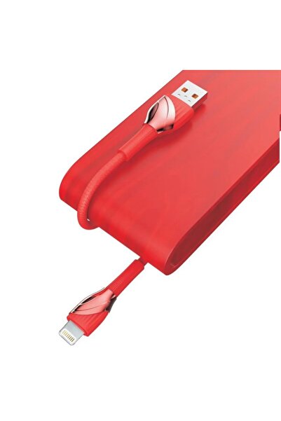 Ithink LDNIO LS662A 2 METRE LIGHTNING ŞARJ & DATA KABLOSU KIRMIZI