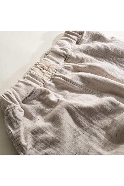 Ecocotton Σετ γυναικείες πιτζάμες Alinda - 100% οργανικό βαμβάκι, μουσελίνα μπεζ