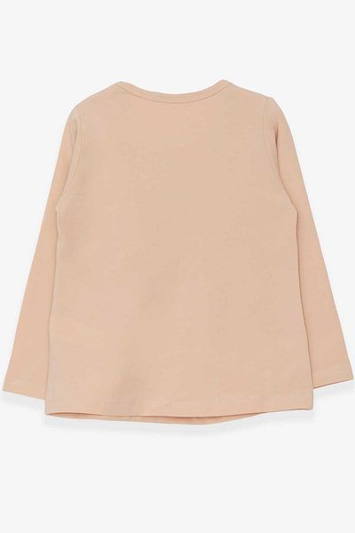 Breeze Girl's Long Sleeve T-Shirt Girl Printed 3-8 Years, Cream
