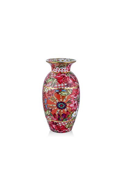 LAMEDORE Lilyum Pattern Necked Porcelain Vase 31cm