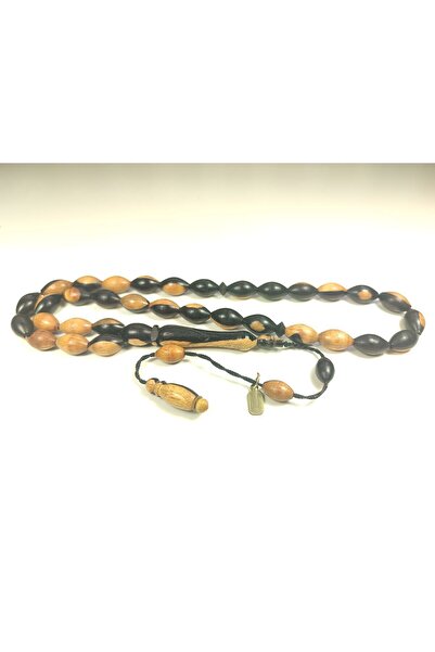 İskeçe Tesbih مصطفى سهل الانقياد - مخرطة جافة، خشب الأبنوس الملون النادر، معت...