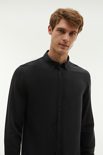 Mudo REGULAR FIT LİYOSEL UZUN KOLLU GÖMLEK