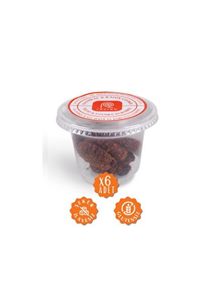 recrea snacks 6 Adet Glutensiz Yulaflı ve Üzümlü Kurabiye