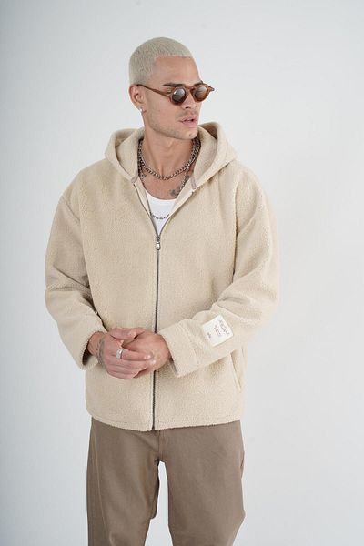 Butik Plush Unisex Oversize Hooded Zippered Mold
