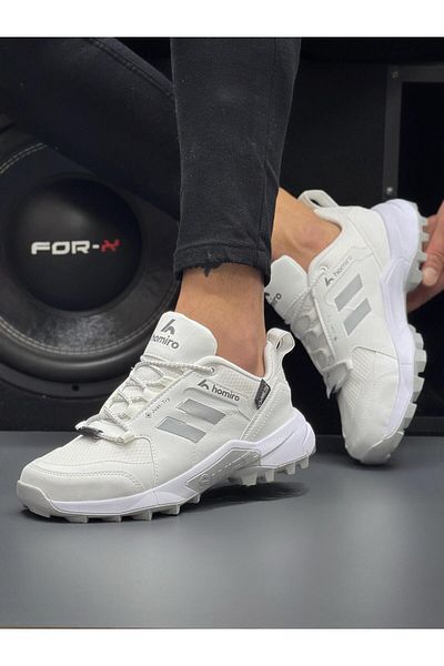 homiro Pantofi sport unisex impermeabili cu talpă din polietilenă-alb