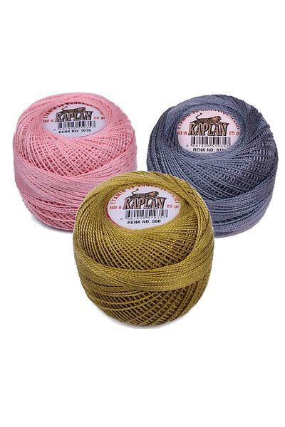 sedustore 8 Colored 3 Pieces Tiger Etamine and Cross Stitch String - 1016:319:580:Rly