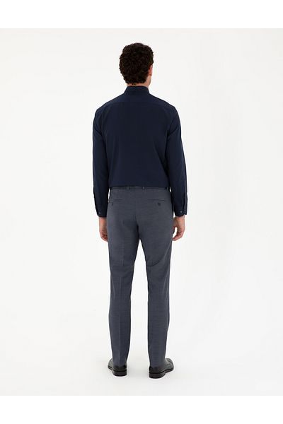 Pierre Cardin Woven Suit Bright Fabric Dark Blue Trousers