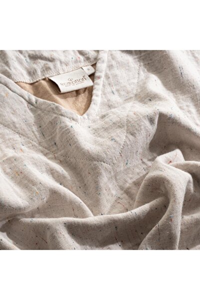 Ecocotton Γυναικείο Σετ Alinda - 100% Οργανικό Μπεζ Βαμβακερή Μουσελίνα