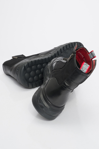 MARCOMEN Erkek Kalın Taban Comfort Casual Bot Gerçek Deri Mc 20268 Siyah