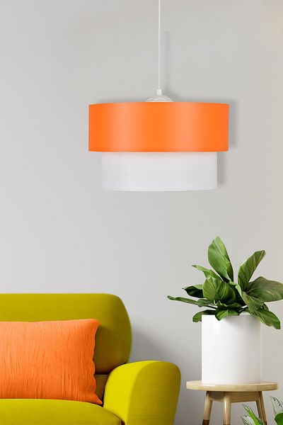 D-light Melon Pasta Orange White Chandelier