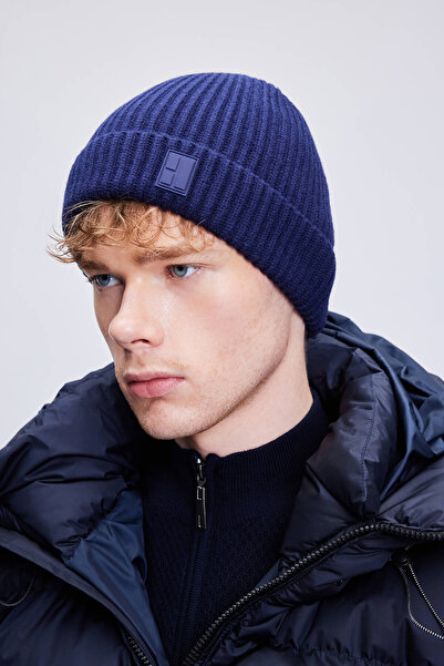 Hatemoğlu Lacivert Düz Örgü Bere