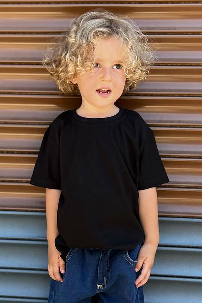 Breeze Tricou Băiat Basic 4-14 Ani, Negru