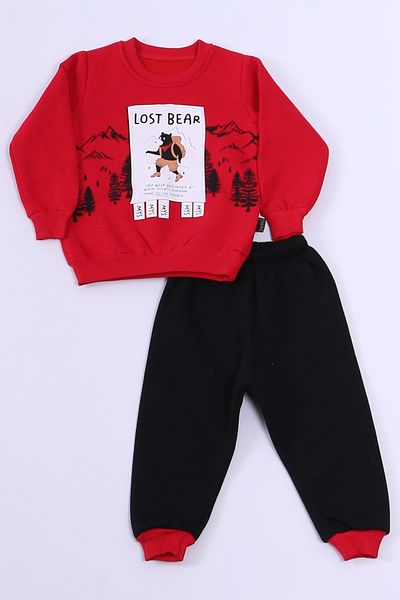 HÇM 3 Thread Tracksuit for Baby Boy - Teddy Bear Printed A40
