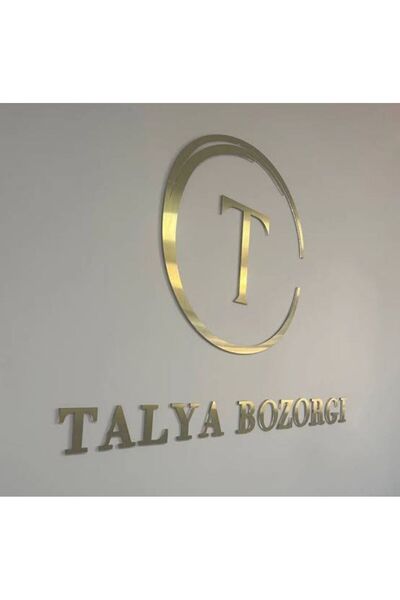 EKOSEHOME Özel Tasarım Harf Logo Rakam Tasarımı Dekoratif Duvar Dekorasyon Ür...