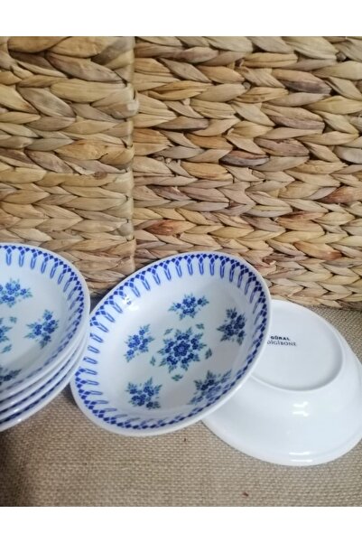 Güral Porselen Ada 17 Cm 12 Adet (KÜÇÜK) Çukur Yemek Tabak