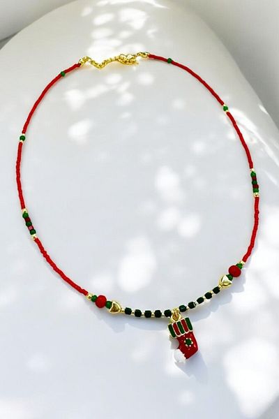 PETEK AKSESUAR NEW YEAR CHRISTMAS BEAD NECKLACE