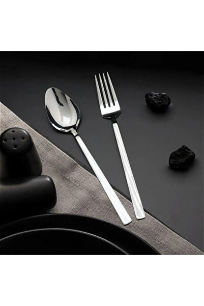 gök 24 Pieces 12 Person Tablespoon Dinner Fork Set Set 12 Pieces 12 Pieces