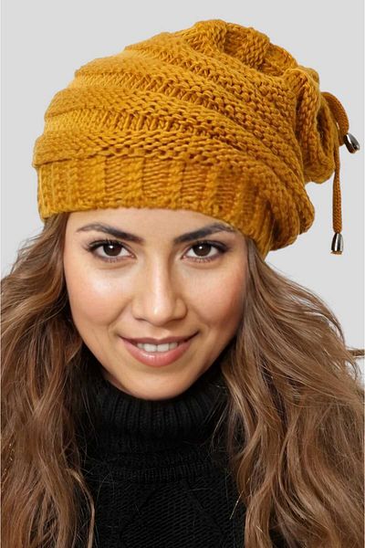 Uniquetrenders Women's Winter Neck Collar Featured Knitwear Knitted Beanie
