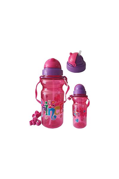 Dolphin Girl's Water Bottle 500ml Pink 1 Piece Princess Pink Water Bottle Plastic Water Bottle